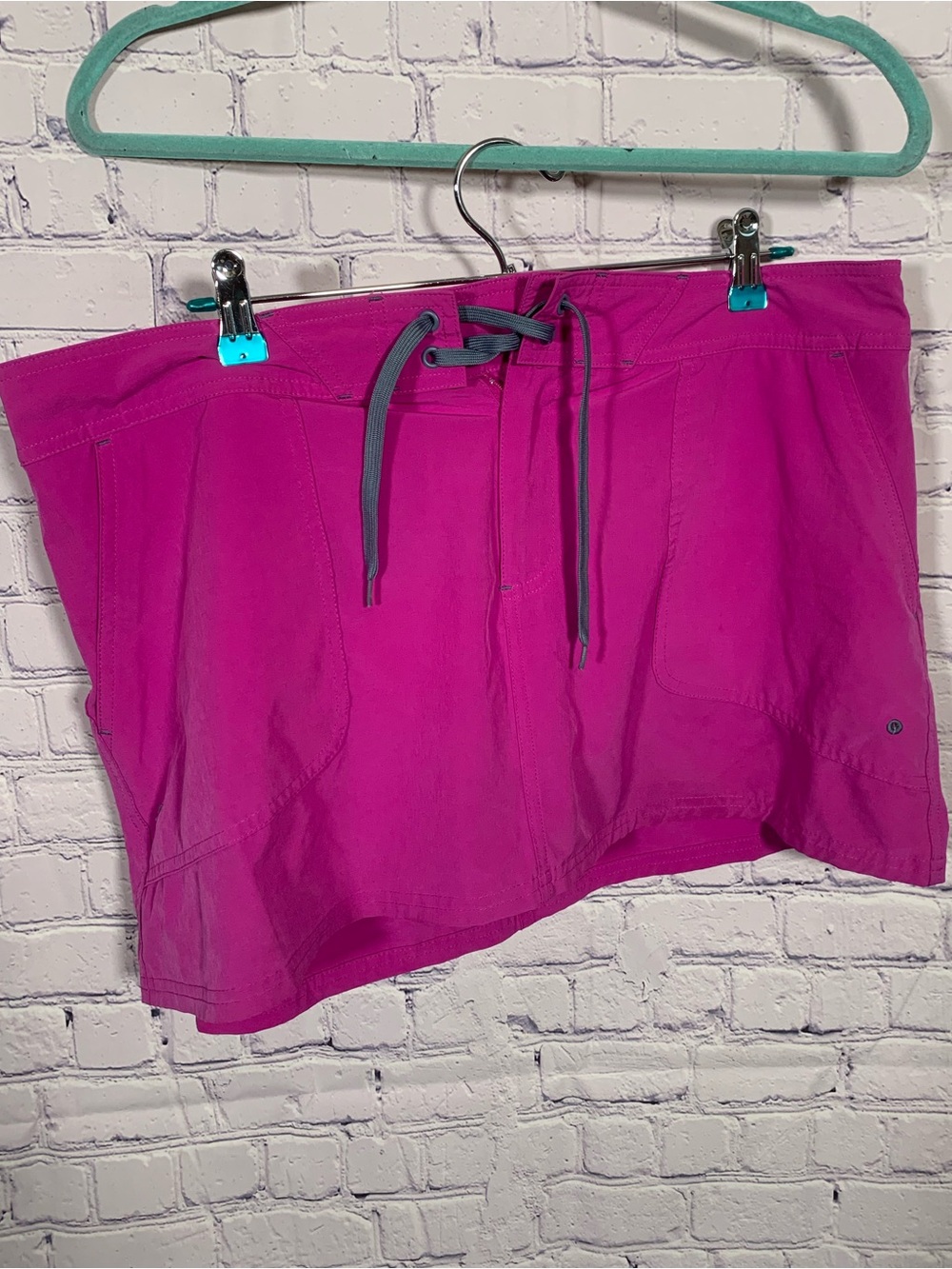 L.L.Bean Womens Mini Skort Pink Size 16 Athleisure Casual Lined Outdoor Hiking